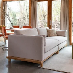 Bank Blossom Naturel Eikenhout en stof