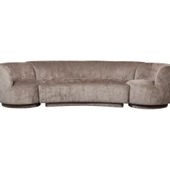 Bank Combi-Popular Bank+2 fauteuils, 290cm, Chenille