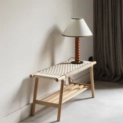 Bankje Kintaro Eikenhout en touw