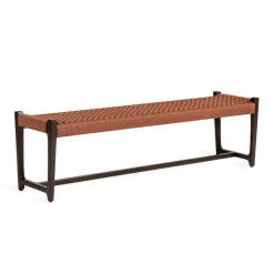 Bankje Kuwana Espresso Teakhout, kleur Cinnamon