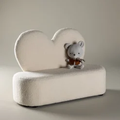 Bankje Niki Teddy, kleur Beige