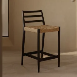 Barkruk Analy Eiken (zithoogte 65cm)