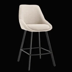 Barkruk Borgo Geweven stof, kleur Beige