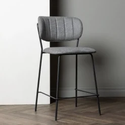 Barkruk Brinson kleur Grijs (zithoogte 61cm)