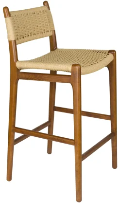 Barkruk Cecile Gevlochten papier (zithoogte 68cm)