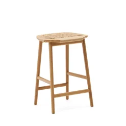 Barkruk Enit Eikenhout, kleur Naturel (zithoogte 65cm)