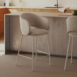 Barkruk Maina kleur Beige (zithoogte 65cm)