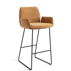 Barkruk Misaki Slide Black (zithoogte 75cm)