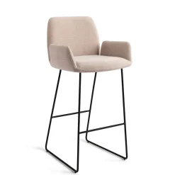 Barkruk Misaki Slide Black (zithoogte 75cm)