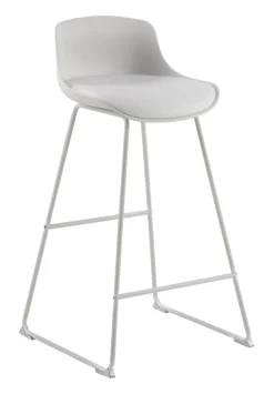 Barkruk Pelle Kunststof, kleur Wit (zithoogte 76cm)