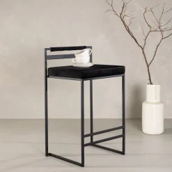 Barkruk Rudolfo Velvet (zithoogte 58cm)