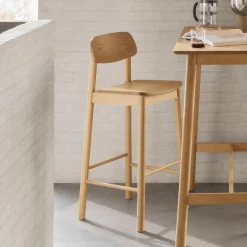 Barkruk Vernard Eiken (zithoogte 74cm)