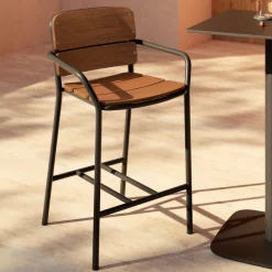 Barstoel Algueret Eucalyptushout (zithoogte 66cm)