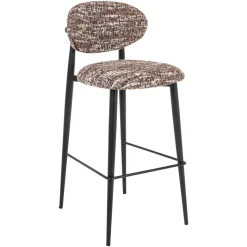 Barstoel Dantes Geweven stof, kleur Hazel