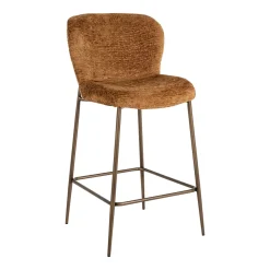 Barstoel Odarby Fusion stof, kleur Cognac (zithoogte 68cm)