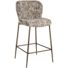 Barstoel Odarby Omara stof, kleur Bruin (zithoogte 68cm)