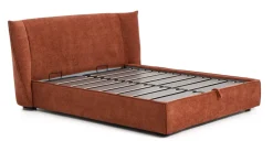 Bed Arvian Met uitklapbare bedbodem, kleur Terracotta