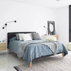 Bed Dyla kleur Antraciet