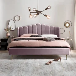 Bed Harrell Velvet, 140 x 200cm