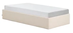 Bed Nelzi Met uitklapbare bedbodem, kleur Ecru