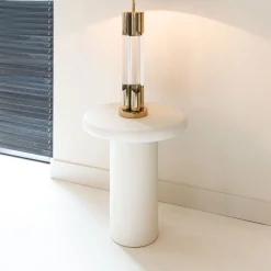 Bijzettafel Bloomstone 55cm, kleur Wit