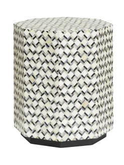 Bijzettafel Brendola Bone inlay, 45 x 45cm