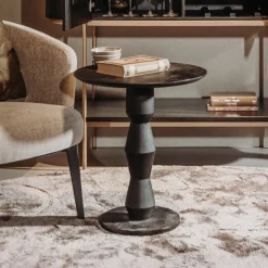 Bijzettafel Brunello Mangohout, 57cm hoog