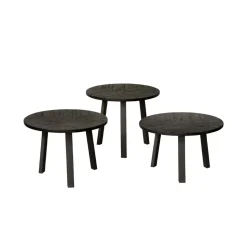 Bijzettafel Lazio Teakhout, Set van 3 stuks