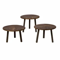Bijzettafel Lazio Teakhout, Set van 3 stuks