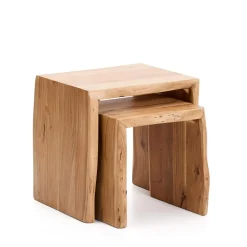 Bijzettafel Lomiri Acaciahout, Set van 2 stuks