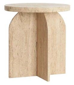 Bijzettafel Otinia Travertin, kleur Zand