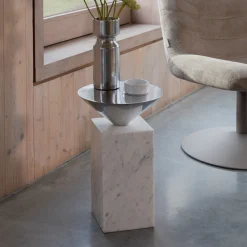 Bijzettafel Pride Marmer, 30 x 30cm