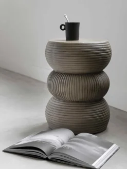 Bijzettafel Slice, Ø35cm, kleur Olive