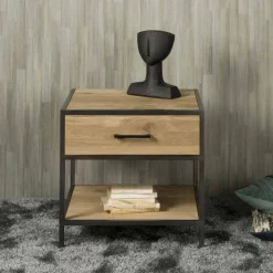 Bijzettafel/Nachtkastje Luna Eiken, 60 x 60cm