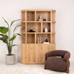 Boekenkast Novero Eiken, 220 x 145cm