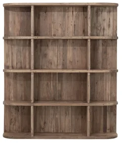 Boekenkast Rush Teakhout, 160 x 140cm