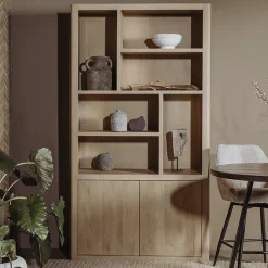 Boekenkast Tenna Mangohout, 220 x 120cm