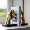 Boekenstandaard Love kleur Goud/Zwart