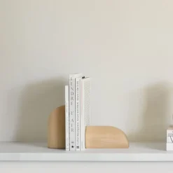 Boekenstandaard PI Hout, Set van 2 stuks