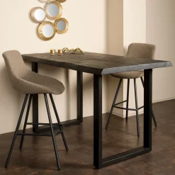 Boomstam Bartafel Ultimo Acaciahout, kleur Zwart