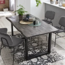 Boomstam Eettafel Blimie Mangohout, 160 x 85cm