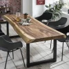Boomstam Eettafel Elishia Suarhout, kleur Naturel