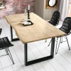 Boomstam Eettafel Tinata Acaciahout, kleur Naturel