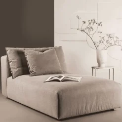 Daybed Booth Linnen, kleur Bruin