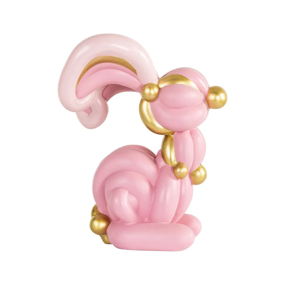 Decoratie Rabbit 31cm, kleur Roze