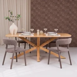 Deens Ovale Eettafel Crotone Acaciahout