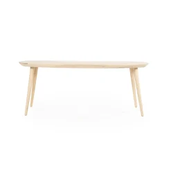 Deens Ovale Eettafel Elijah Eiken, kleur Naturel