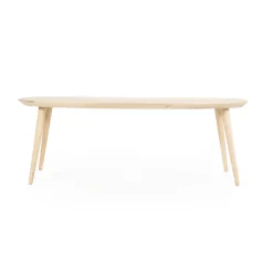 Deens Ovale Eettafel Elijah Eiken, kleur Naturel