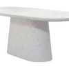 Deens Ovale Eettafel Hamura Terrazzo, 220 x 105cm