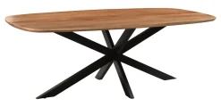Deens Ovale Eettafel Jesper Mangohout, kleur Naturel